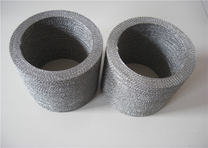 Wire Diameter 0.08 - 0.5 Mm Compressed Knitted Wire Mesh For Kinds Filtration Industry