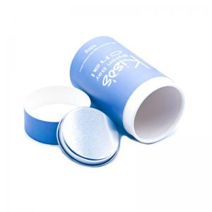 Wholesale Blue Color Printed Matt Varnished Metal Tube Packaging Biodegradable For Tea from china suppliers