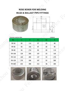 Wholesale NC No.62rb Rose Box For Bilge &amp; Ballast Pipe Fittings Material - Stainless Steel from china suppliers