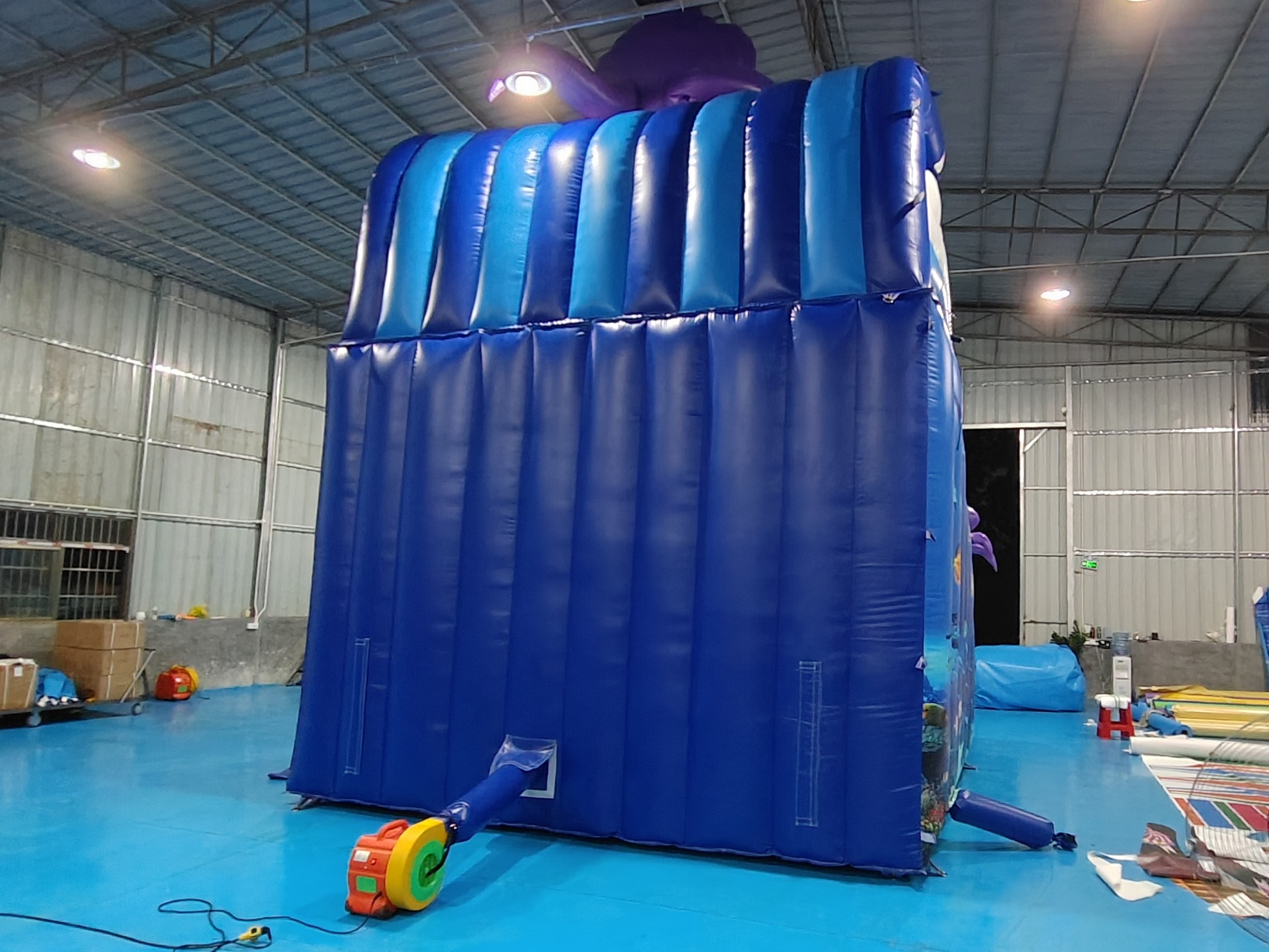 Commercial Outdoor Popular Inflatable Water Slide Ocean Cartoon Inflatable Water Double Slide For Kids And Adults