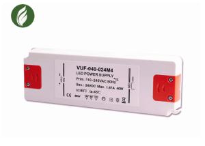 Wholesale Indoor Lighting Ultra Thin LED Driver 40W 24V Anticorrosive Plastic from china suppliers