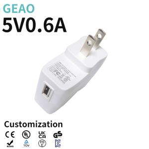Wholesale 6W 5V 0.6A Smartphone USB Wall Fast Charger Over Current Protection CQC from china suppliers