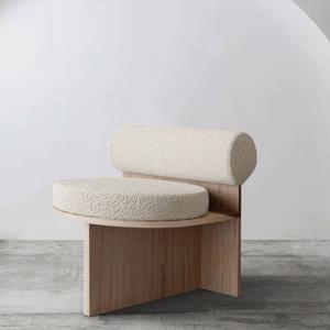 Wholesale Fabric Leisure Chair Teddy Wood Frame Plush Leisure Chair from china suppliers