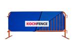 PVC Coated Galvanized Construction Barrier , Stainless Steel Crowd Control