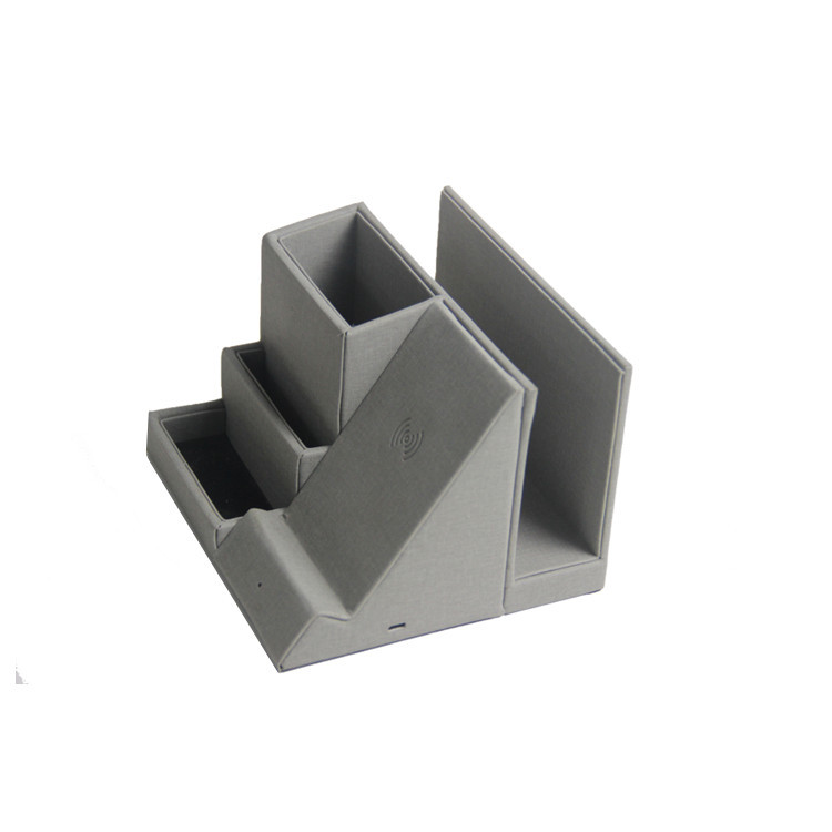 Office Creative Pen Holder , Storage Box Wireless Charging Pen Holder