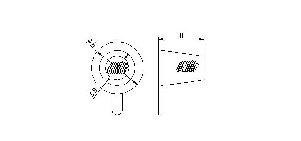 Stainless Steel Temporary Basket Strainer Hat Type With Mesh 150LB - 300LB