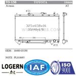 OEM 16400-03190 Car Cooling Radiator , 00-01 Toyota Avensis Radiator At/PA16