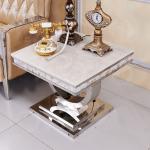 Modern Mirror Custom Stainless Steel Furniture Bedside Table For Living Room