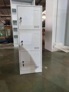 Wholesale Height 1850mm Metal Gym Lockers 3 Door Steel Locker Any RAL Color from china suppliers