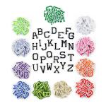 A - Z English Alphabet Embroidered Iron On Patch For Clothing