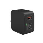 Foldable UK EU Plug Mini Mobile Phone PD QC3.0 QC4.0 3 Ports USB GAN Charger