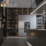 Kitchen Furniture Solid Wood Modern Kitchen Cabinet with Luxury Kitchen Island