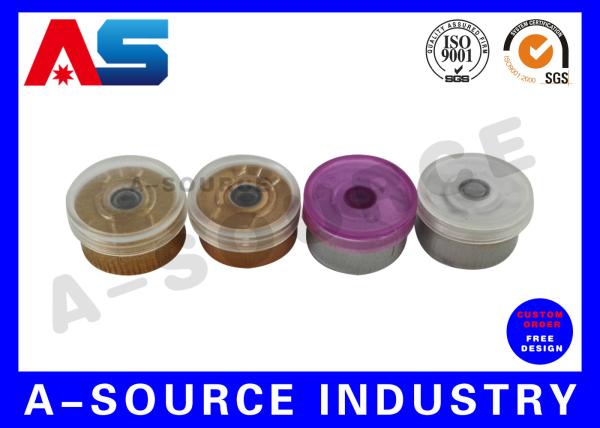 Plastic Transparent White Clear Flip Top Caps , Flip Off Vial Caps Plastic 13mm