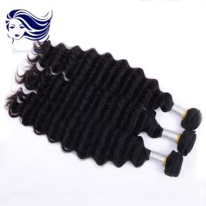 Wholesale Deep Wave Natural 6A Grade Peruvian Hair Weave 3.5Oz Tangle Free from china suppliers