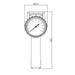 Black Hand-held Mechanical Tension Meter For Fiber Wire / Yarns