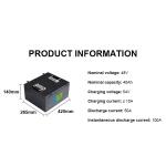 26650 Customized Lithium Ion Battery Pack 48V 40Ah LiFePO4 Battery Pack