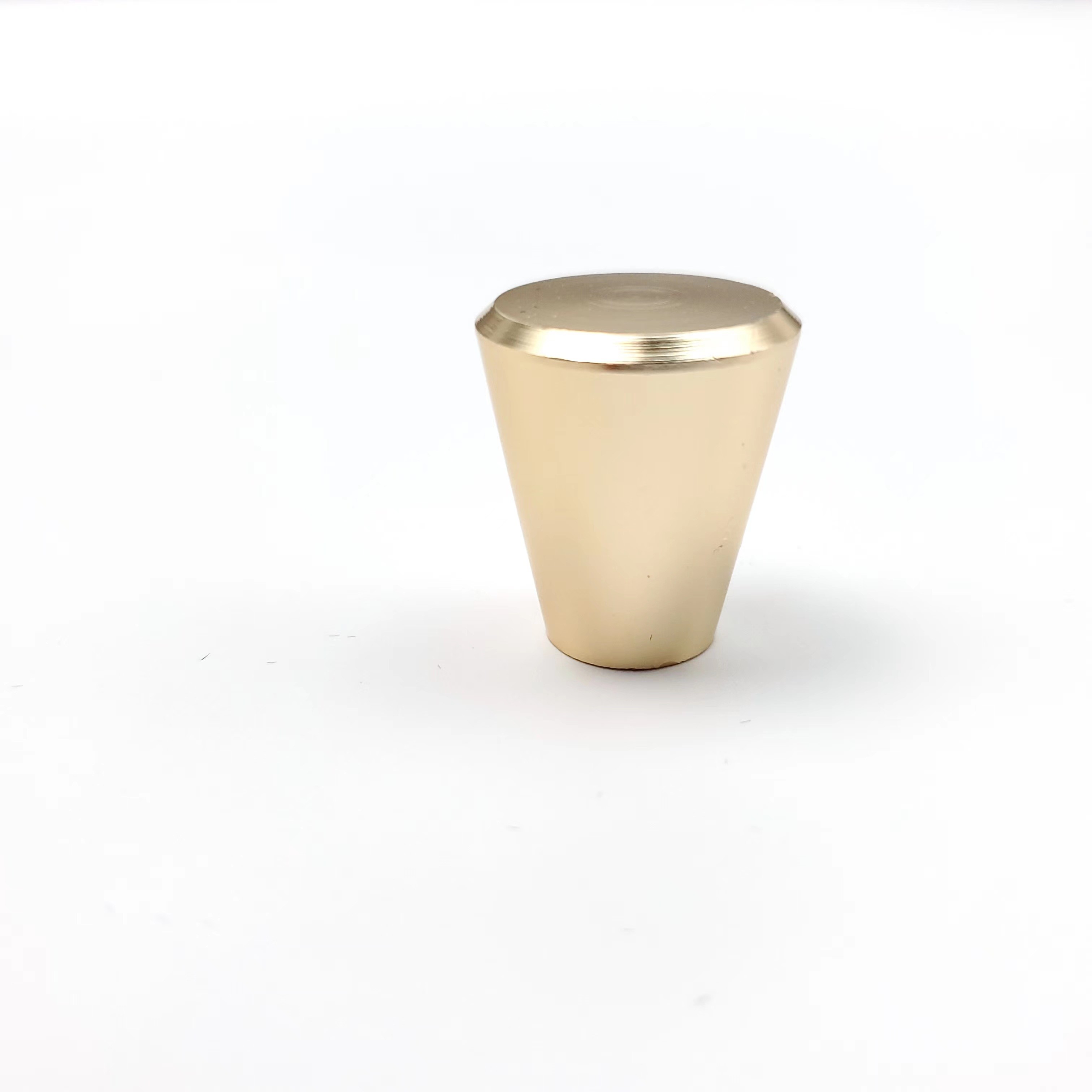 20mm Cone Gold Zinc Drawer Handles And Knobs Single Hole With Screws
