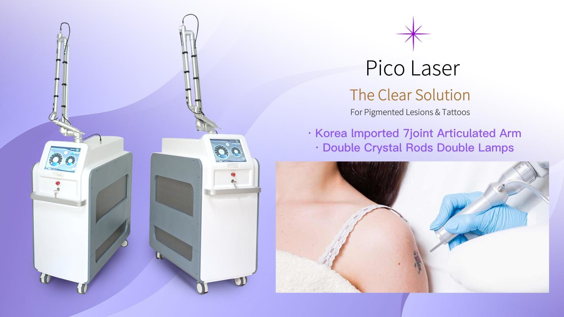 755nm Professional Nd Yag Picosecond Laser Tattoo Removal Machine