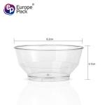Party supplies BPA FREE 120ml disposable plastic crystal decorative fruit bowl