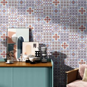 Wholesale Non-Slip white 200x200mm Floral Floor And Wall Ceramic Rustic Tiles For Living Room And Restaurant from china suppliers