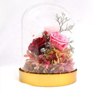 Wholesale Luxury Preserved Rose Glass Dome Beautiful For Christmas Decoration from china suppliers