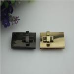 Fancy simple design gold & gunmetal color zinc alloy fittings metal twist turn