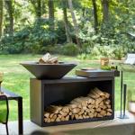 Wood Burning Grill Metal Corten Steel Fire Pit BBQ Barbecue