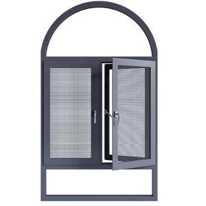 Wholesale Double Glazed Aluminum Tilt-Turn Casement Windows For Hanging Curtain In Bedroom from china suppliers