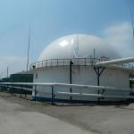 Roof Top Dual Membrane Biogas Storage Tanks For Anaerobic Digestion Installation