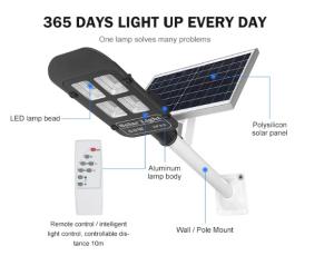 Wholesale Aluminum SMD 150w 196pcs Solar Panel LED Street Light from china suppliers