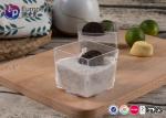 Recyclable Mini Plastic Square Cups BPA Free Dessert Plastic Containers