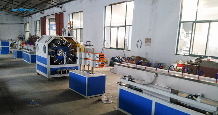 65mm Screw Diameter PVC Fiber Reinforced Flexible Garden Hose Making Machine For PIPE