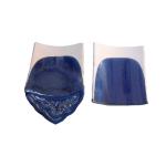 Traditional Chinese style blue glazed cemetery roof tiles