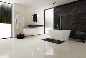Wholesale Water-Proof Acid-Resistance 900x1800x9mm Inside Wall And Floor Porcelain Glazed Polished Tile For Living Room Non-Slip Beige from china suppliers