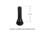 Snap In Passenger Car Valve Stems TR414 Aluminum Or Brass EPDM Or Natural Rubber