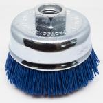 Non - Sparking Filament Nylon Abrasive Cup Brush , Blue Nylon Cup Brush
