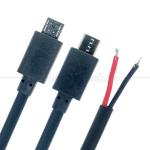 Heavy Current 20AWG 5A Bare Wires Open Repair Micro USB Pigtail Cable for