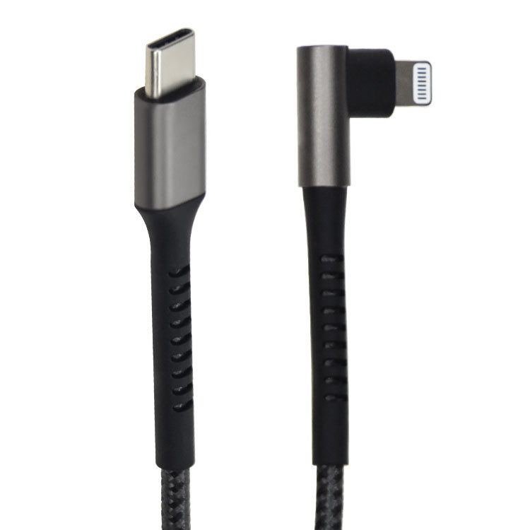 C94 90 Degree USB Lightning Charging Cable IPhone 12 Mini Pro Max 11