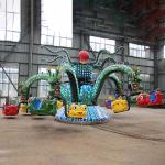 5 Arms Theme Park Rides / Dragon Decorative Octopus Fair Ride