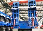 45.5T Low Bed Truck Trailer 1250mm Snowrunner Gooseneck Semi Trailer
