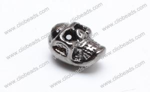 Wholesale Succinct Gun Metal Plated Zinc Alloy Skull Beads Jewelry Beads Findings 9X13mm AL16042 from china suppliers