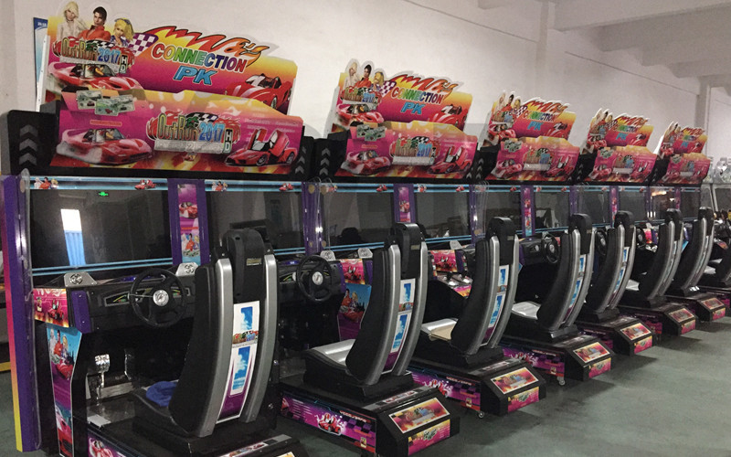 32 Inch Outrun Racing Game Machine with Plastic , Alloy Steel Structure