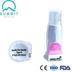 Wholesale Safety Retractable Insulin Pen Needle 31G 5mm with Locking System for Max Protection from china suppliers