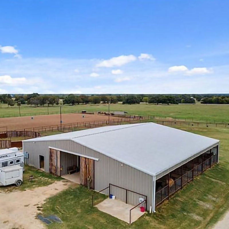 Q235B Q355B Steel Structure Cow Shed Economical Steel Frame Farm Buildings For Cow / Cattle Care