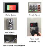 Vertical Cell Phone Charging Kiosk , Airport Charging Lockers For Phones