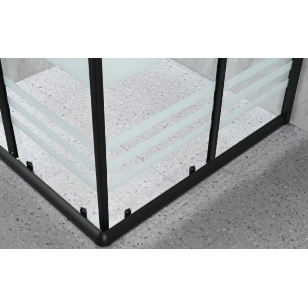 Customizable Square Shower Enclosures With Frosted Printing Glass For Modern