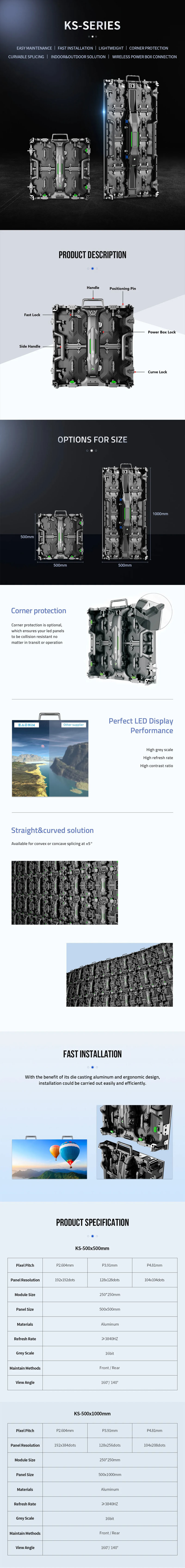 Die cast Aluminum Rental Led Display outdoor video display panel Advertising screen