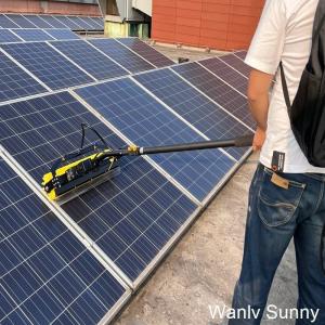 Wholesale 18 Feet Aluminium Alloy Rod Rotating Solar Panel Cleaning Brush 60cm Nylon Brush Head from china suppliers
