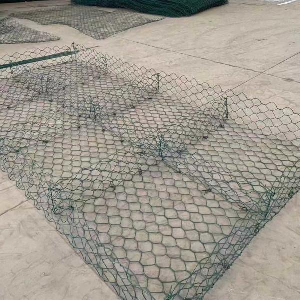 Hexagonal Hole Woven Gabion Mattress Galvanized Stone Cage For Riverbank Protection Erosion Control