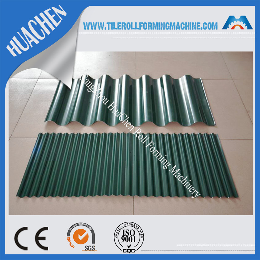 Corrugated Iron Double Layer Roll Forming Machine / Roof Tile Making Machine